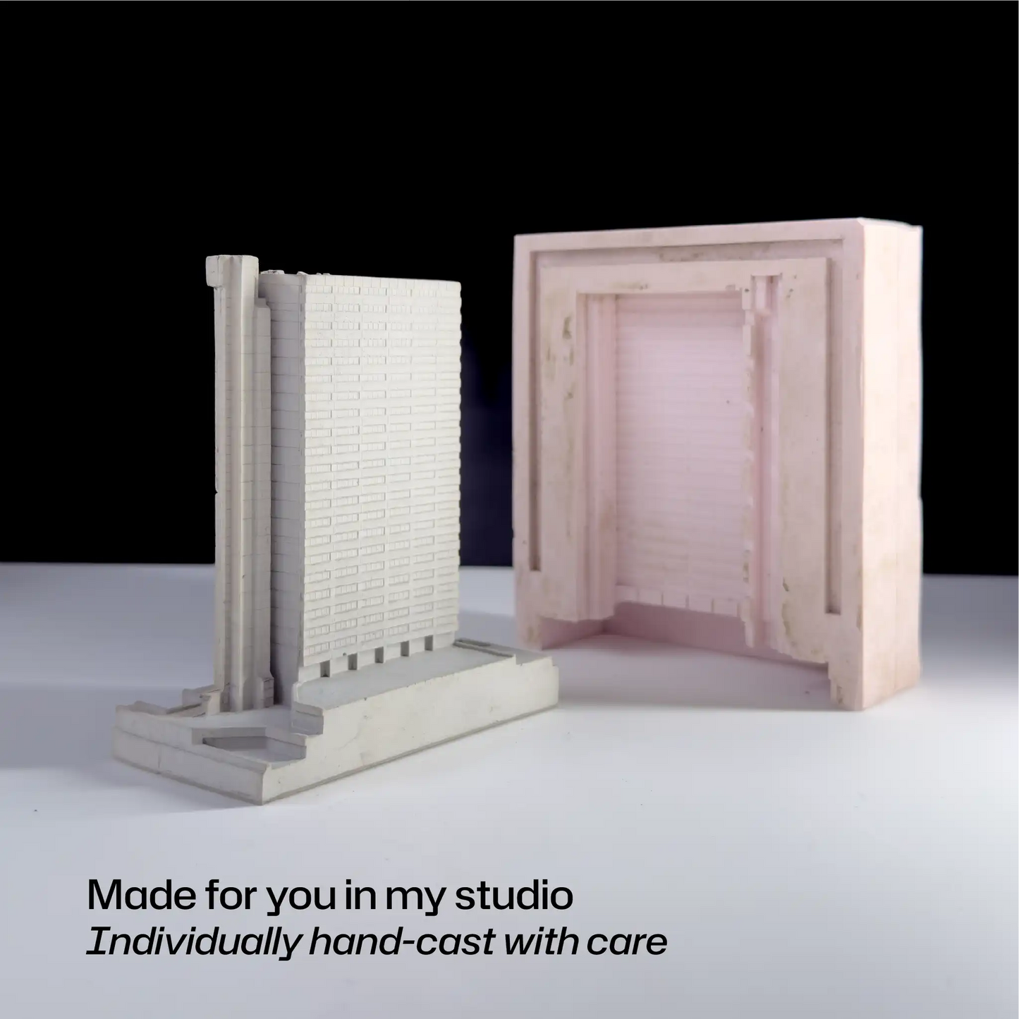 Anniesland Court, Glasgow – Miniature Concrete Model