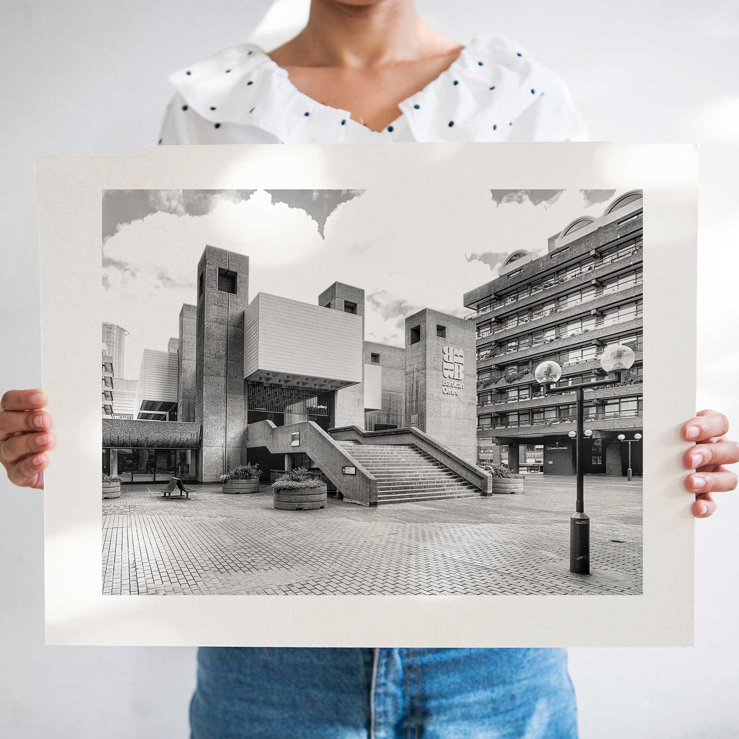 PRINT: The Barbican Centre - Entrance Stairs