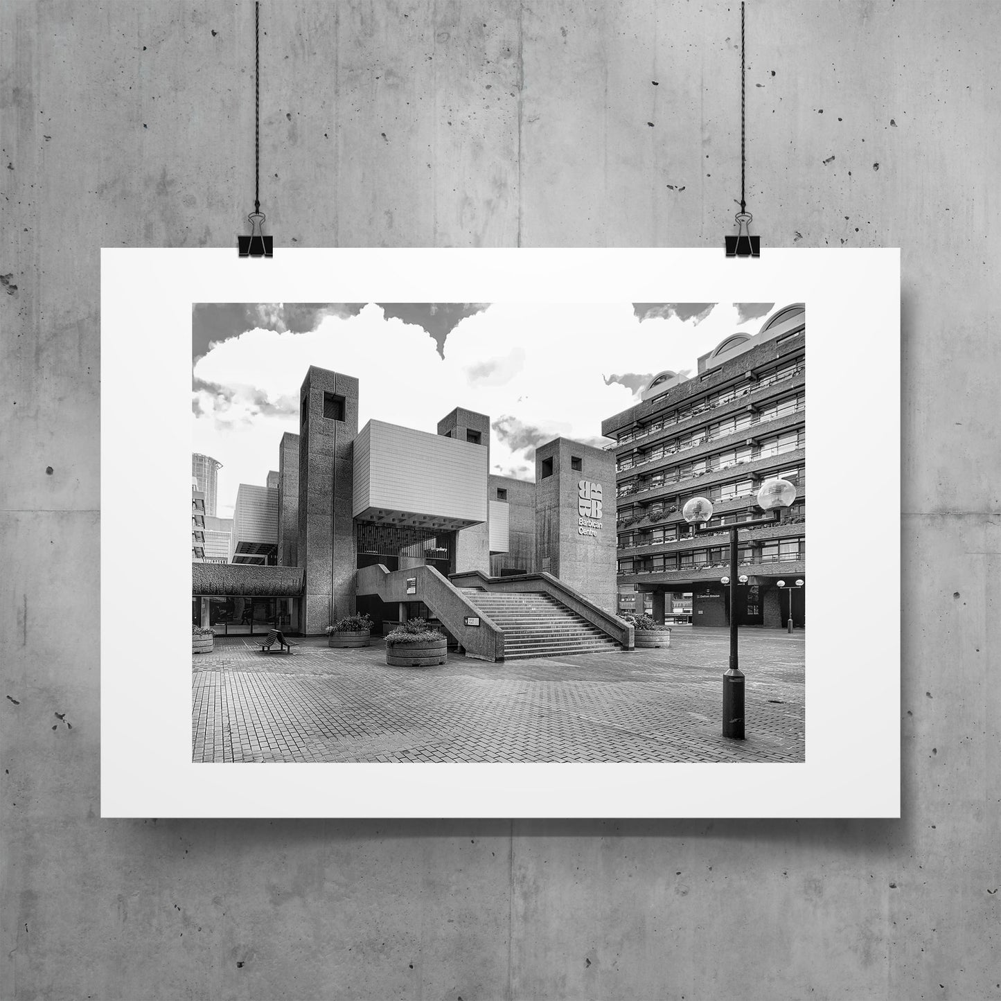 PRINT: The Barbican Centre - Entrance Stairs