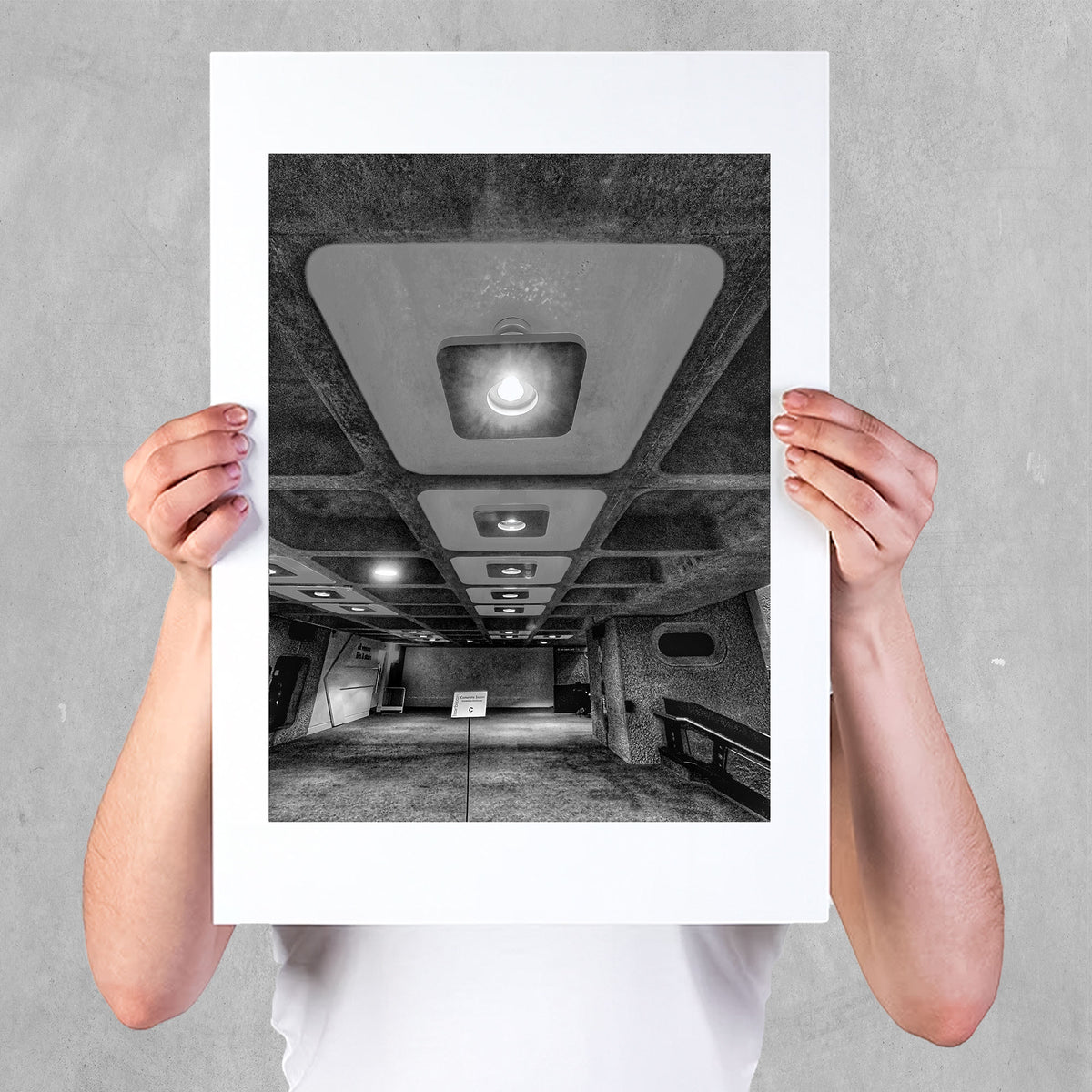 PRINT: The Barbican Centre - Interior Ceiling