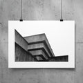 PRINT: Birmingham Central Library - Ziggurat Corner