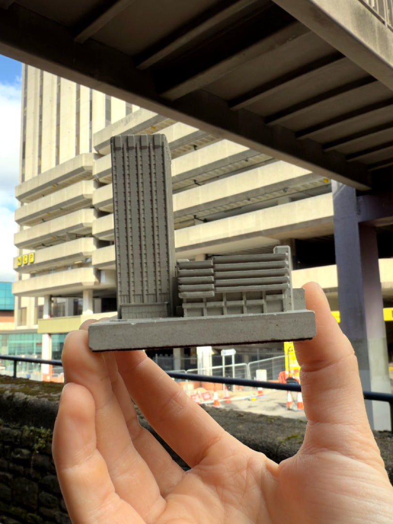 Castlemead Tower and Broadmead Car Park – Miniature Concrete Model