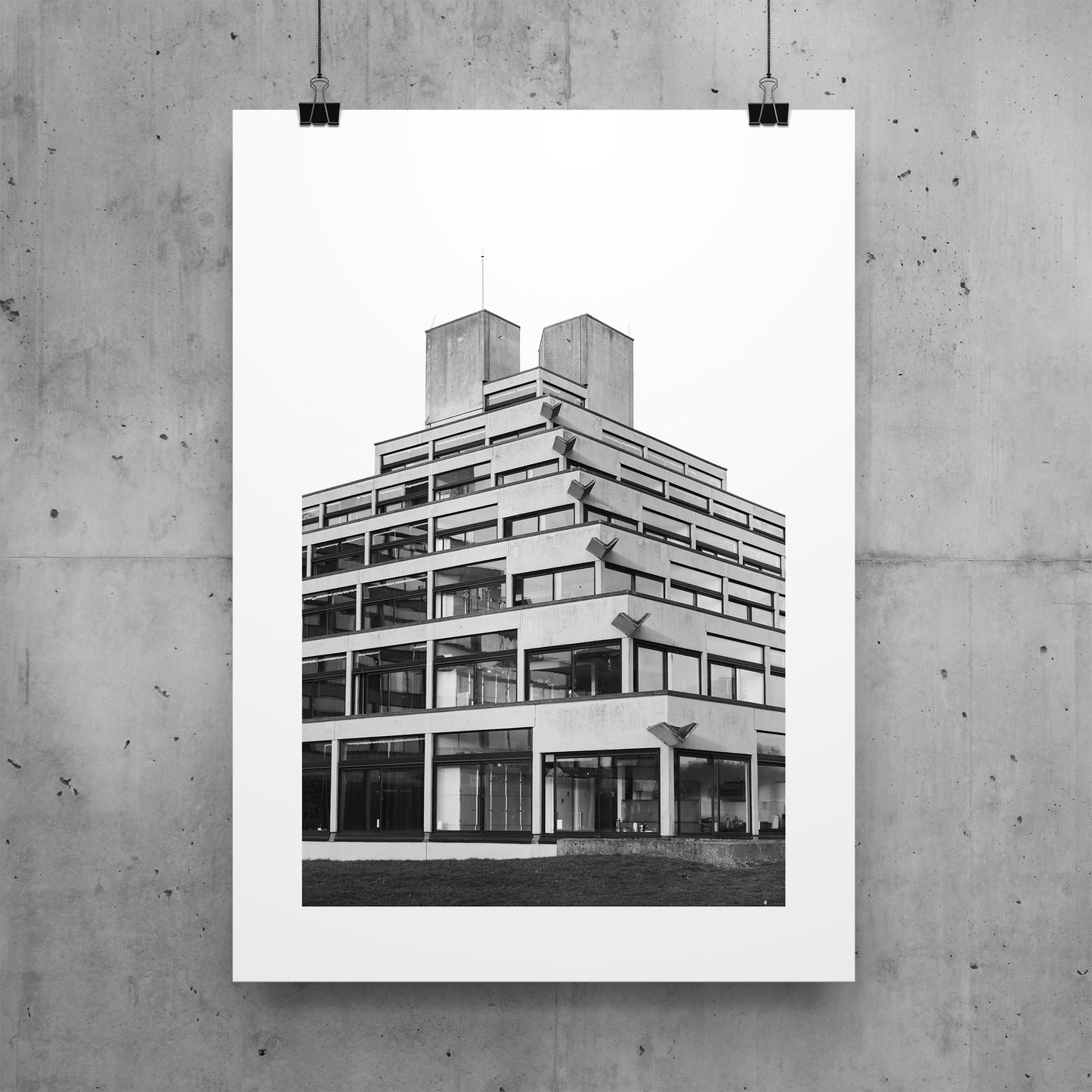 UEA Ziggurats  Front  (Digital Print)