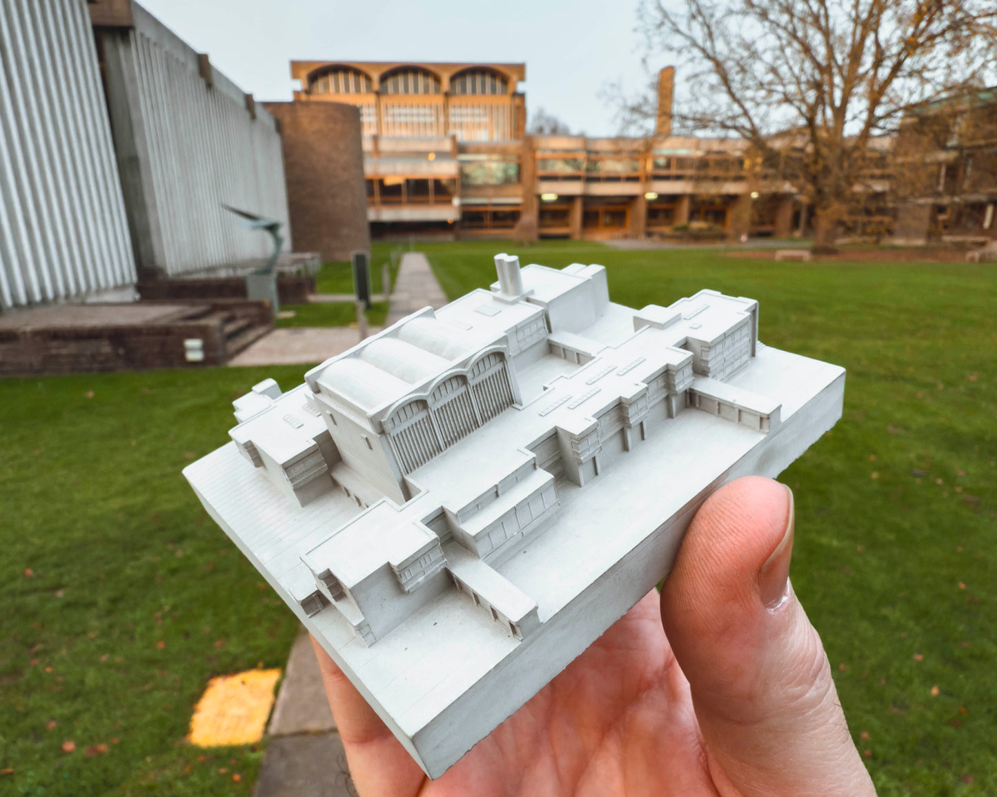 Churchill College, Cambridge – Miniature Concrete Model