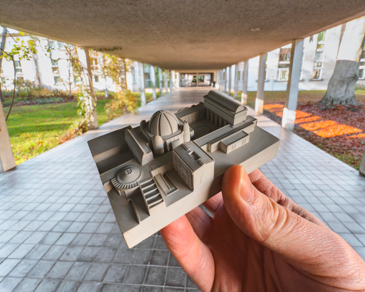 Murray Edwards College, Cambridge – Miniature Concrete Model