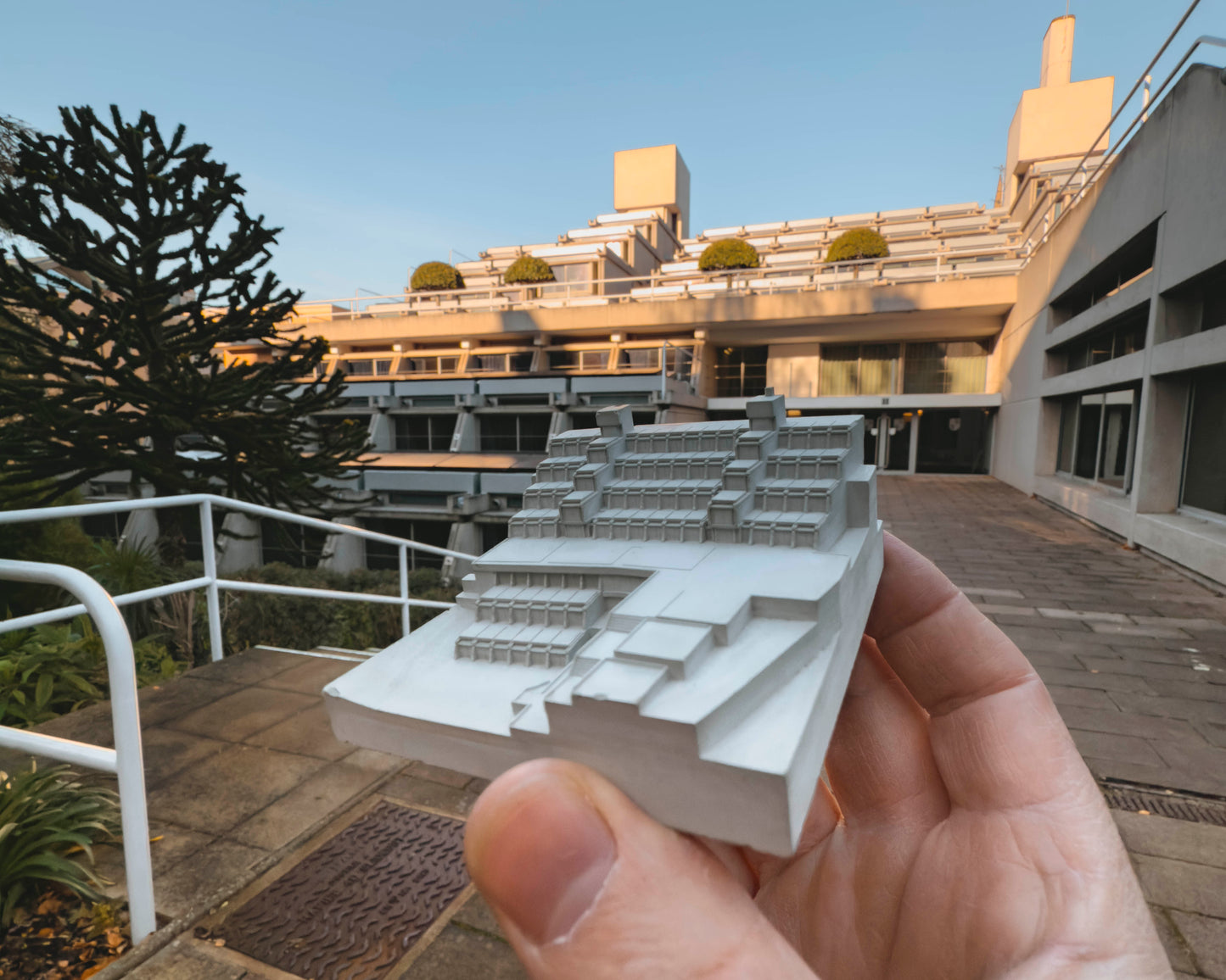 New Court “Typewriter”, Christ’s College Cambridge – Miniature Concrete Model