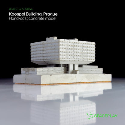 Koospol Building, Prague – Miniature Concrete Model