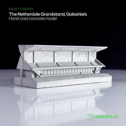 Netherdale Main Stand, Galashiels – Miniature Concrete Model