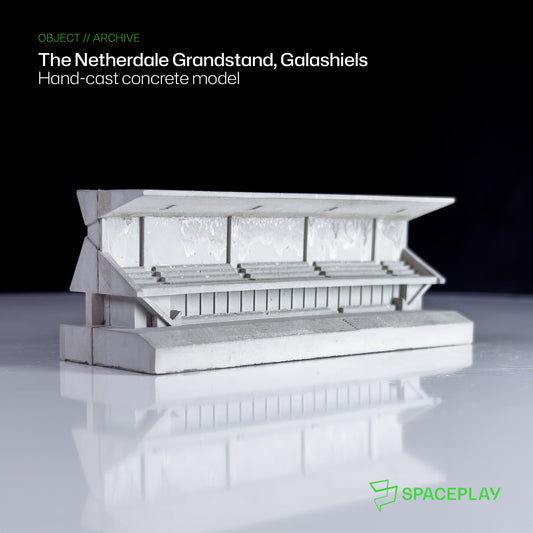 Netherdale Main Stand, Galashiels – Miniature Concrete Model