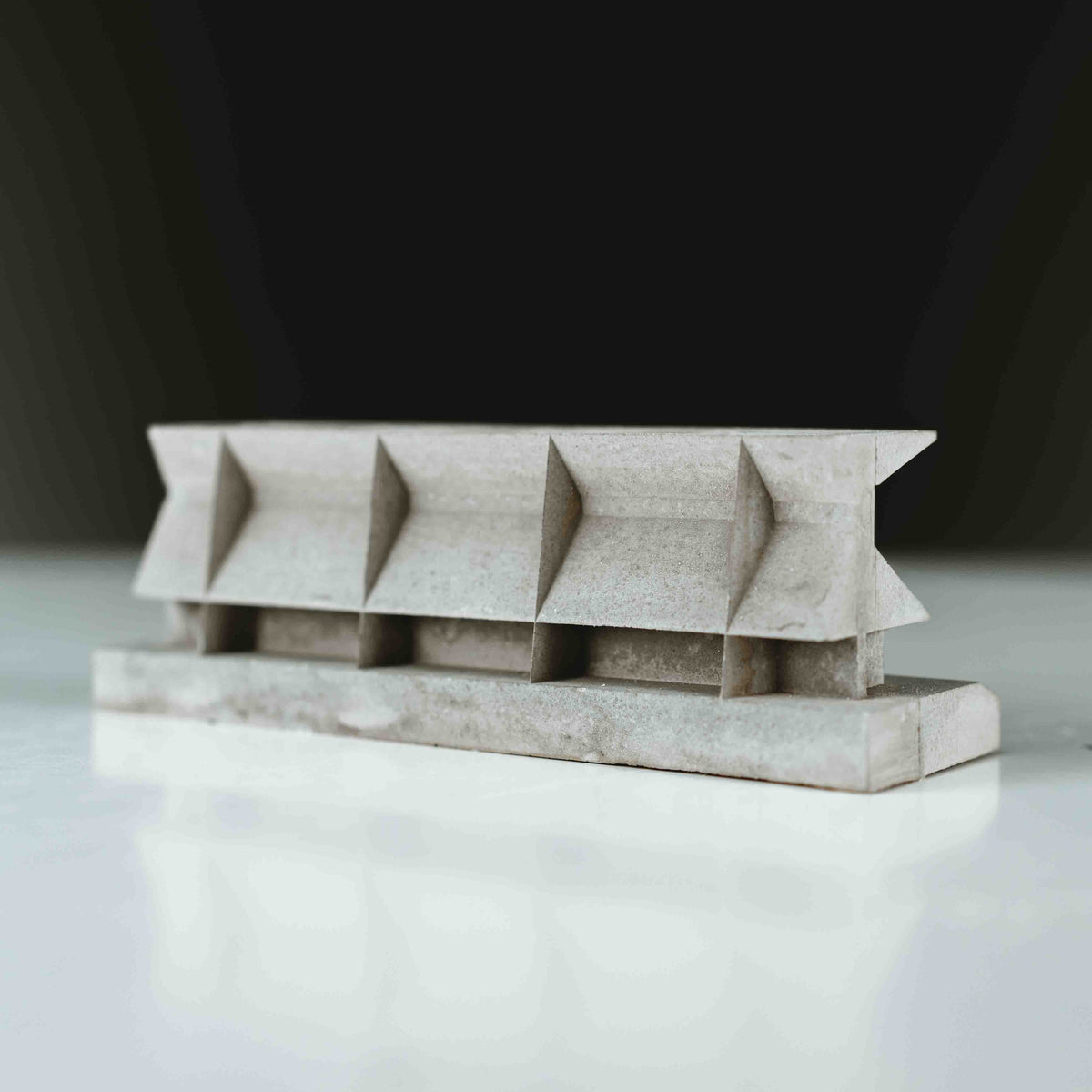 Netherdale Main Stand, Galashiels – Miniature Concrete Model