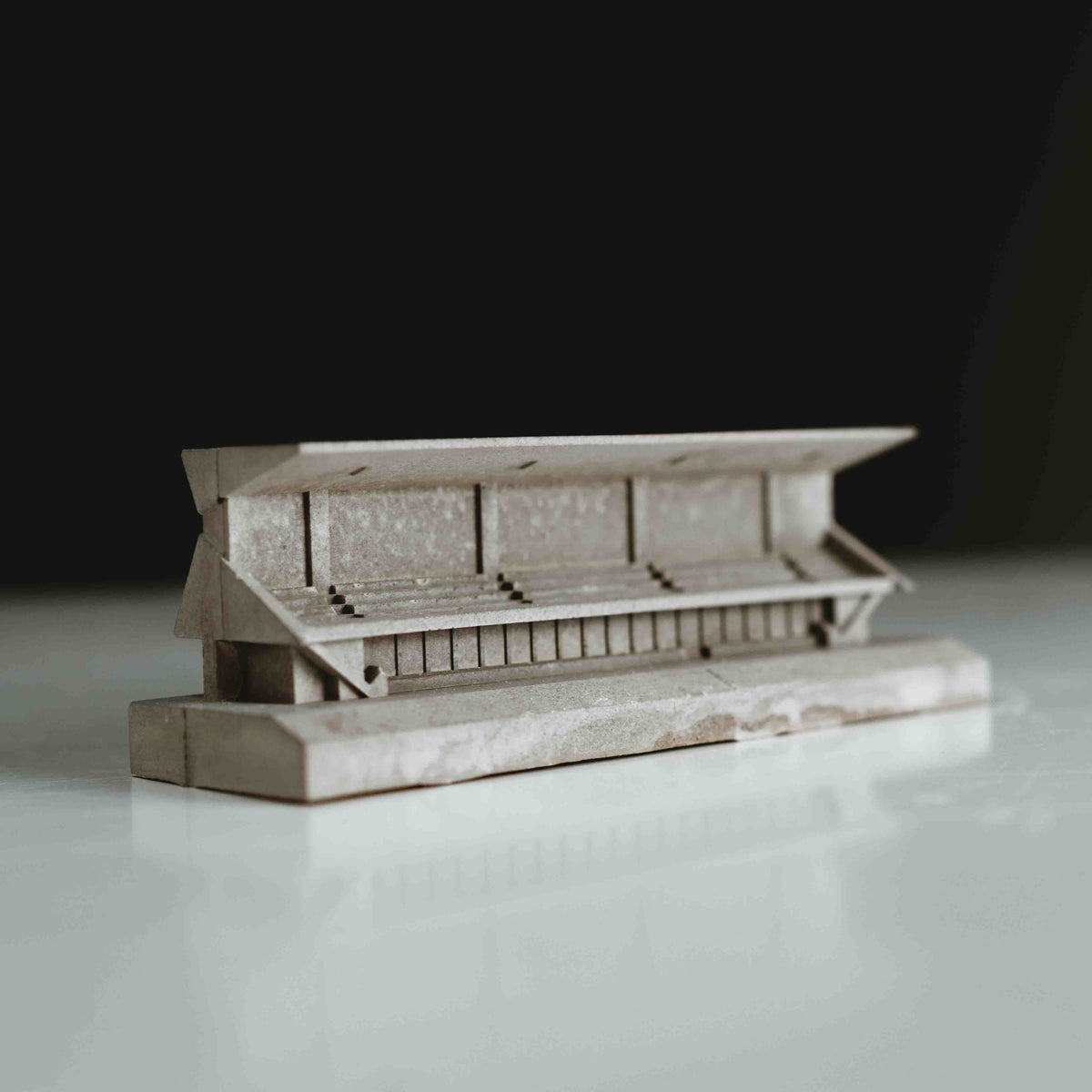 Netherdale Main Stand, Galashiels – Miniature Concrete Model
