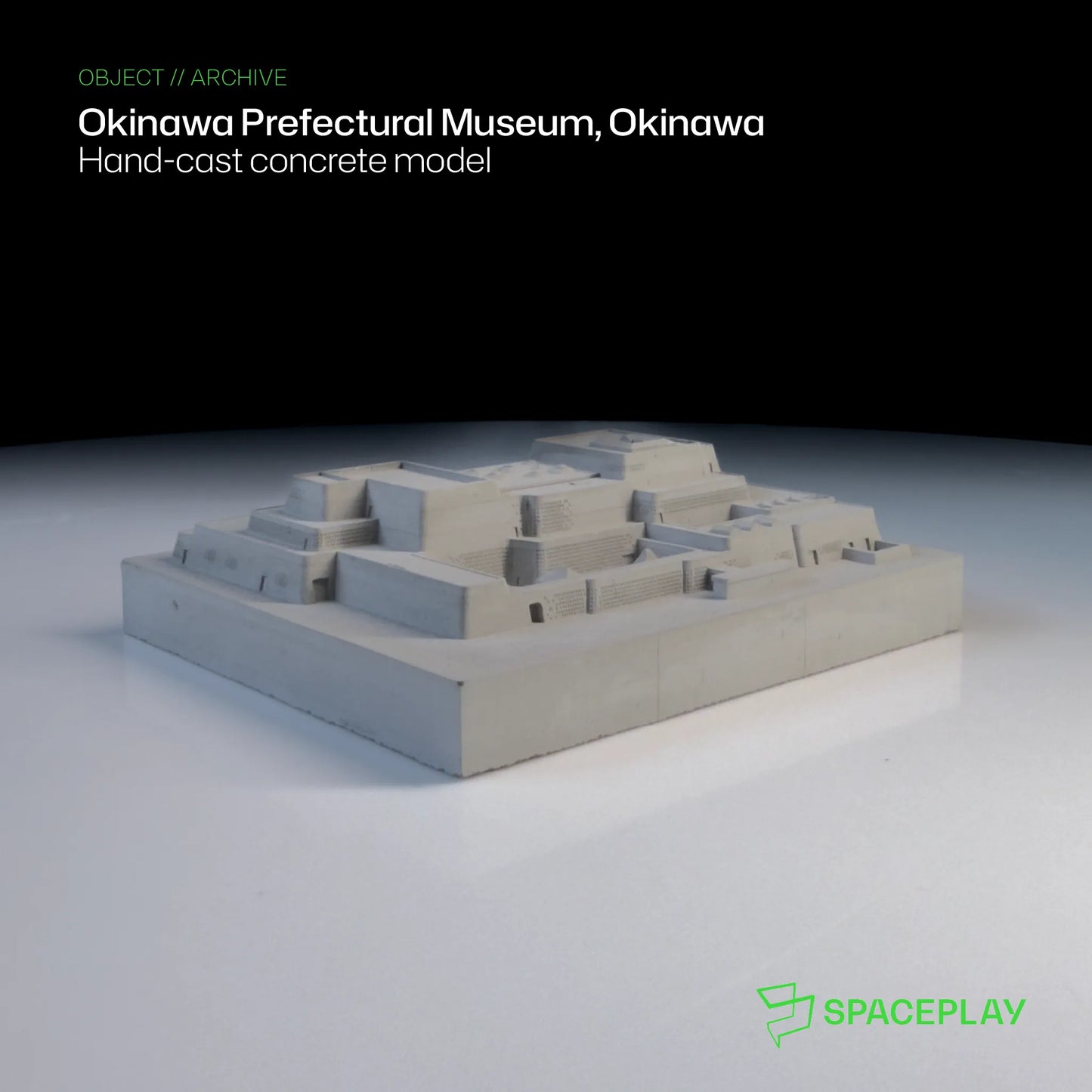 Okinawa Prefectural Museum – Miniature Concrete Model