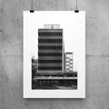 PRINT: Renold Building - Exterior with staircase