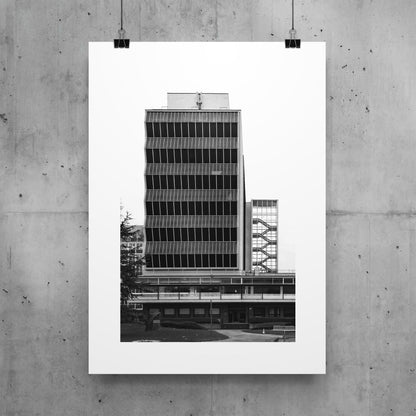 PRINT: Renold Building - Exterior with staircase