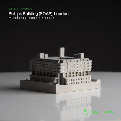 The Phillips Building (SOAS) - Miniature Concrete Model