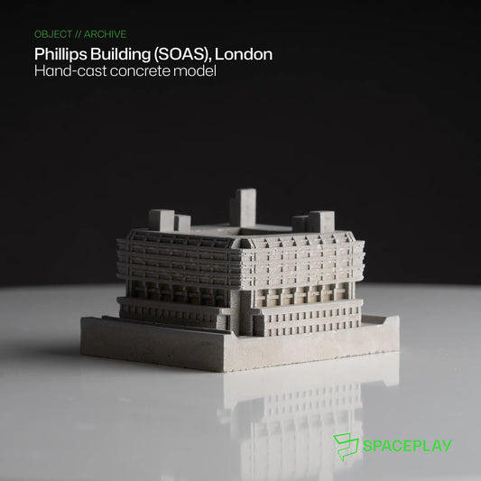 The Phillips Building (SOAS) - Miniature Concrete Model