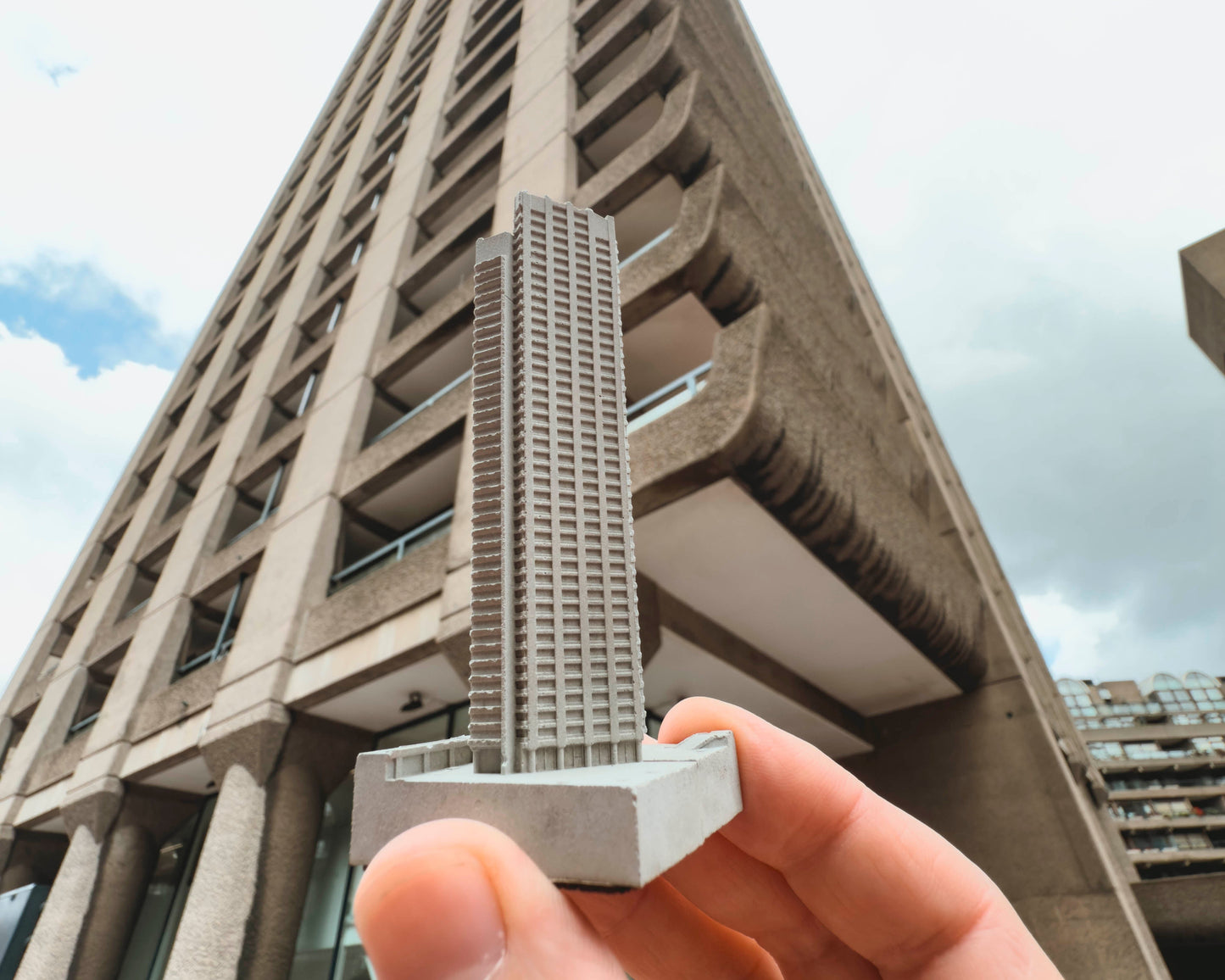 Shakespeare Tower, Barbican Estate - Miniature Concrete Model
