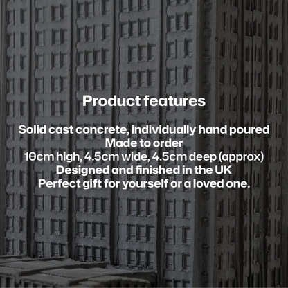 Torre Velasca, Milan – Miniature Concrete Model