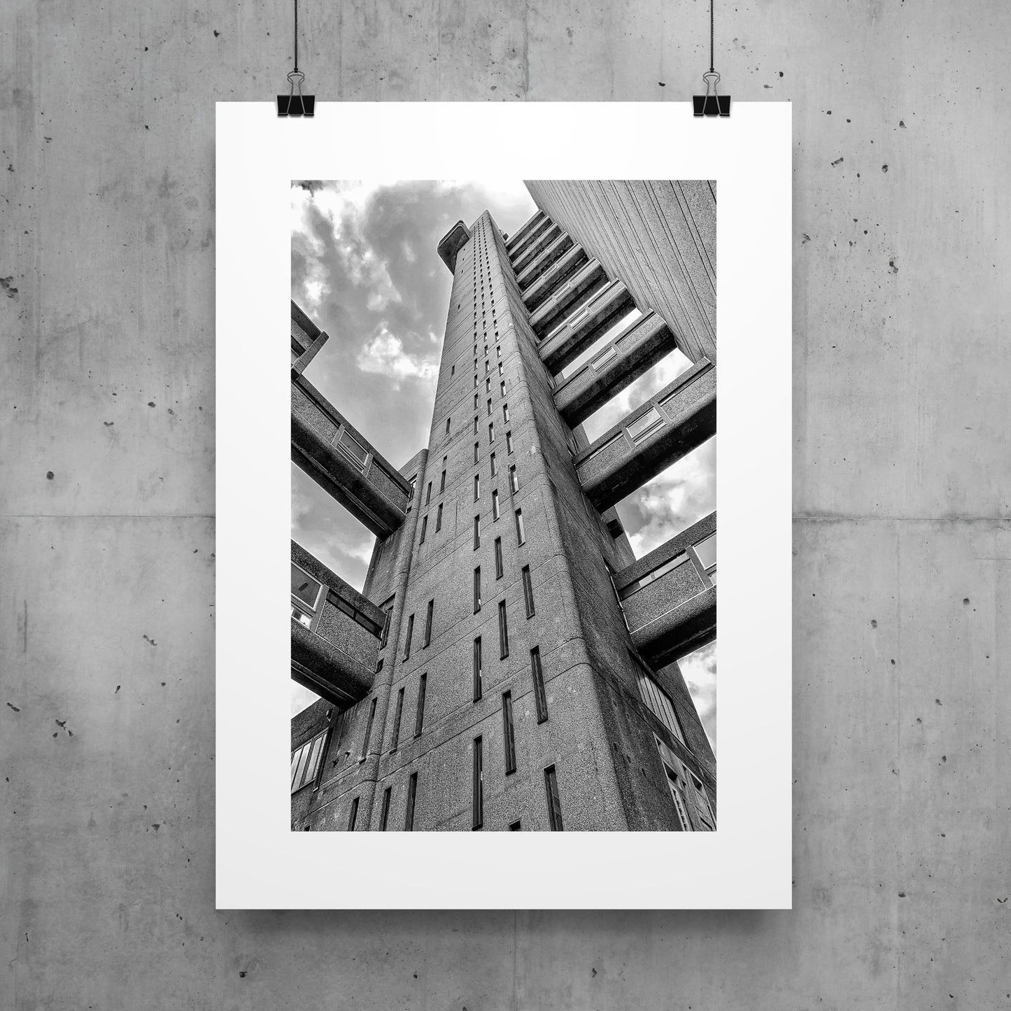 PRINT: Trellick Tower- Staircore Look Up