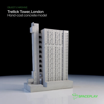Trellick Tower – Miniature Concrete Model