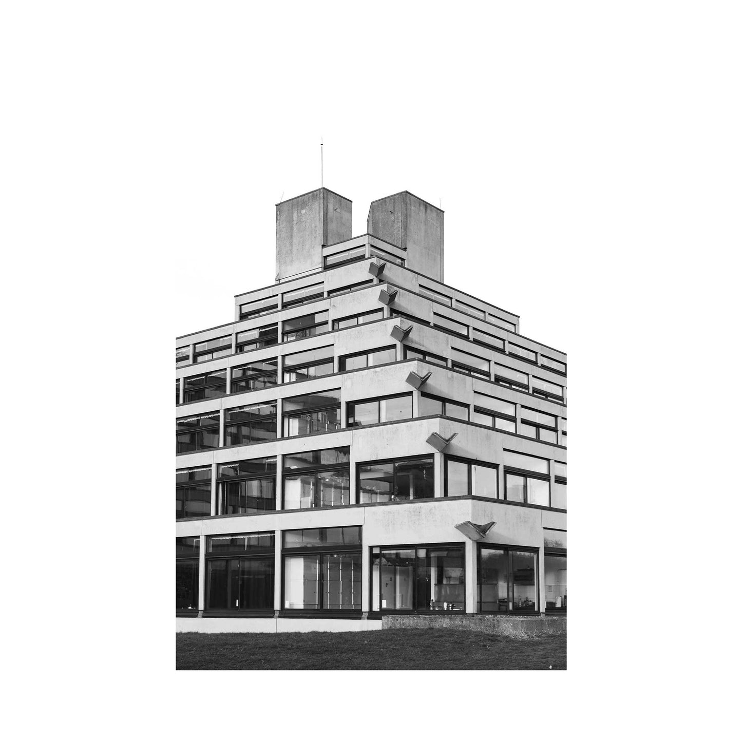 UEA Ziggurats  Front  (Digital Print)