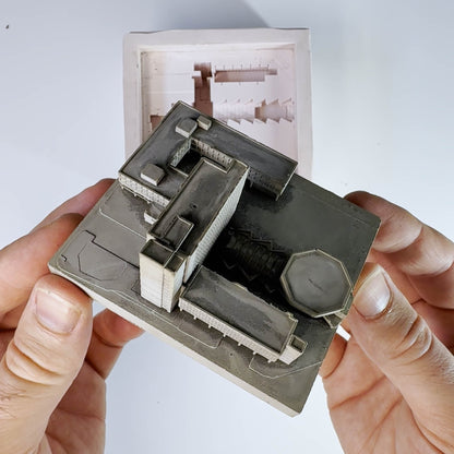 Anderston Bus Station – Miniature Concrete Model