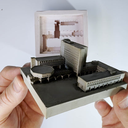 Anderston Bus Station – Miniature Concrete Model