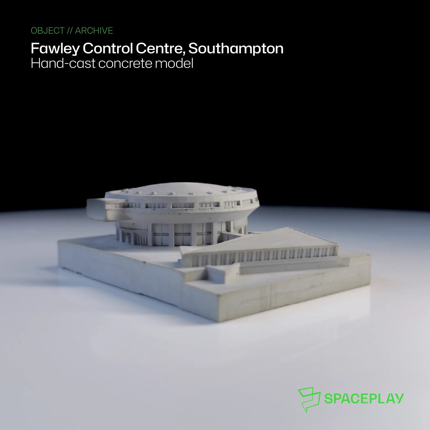 Fawley Control Centre – Miniature Concrete Model