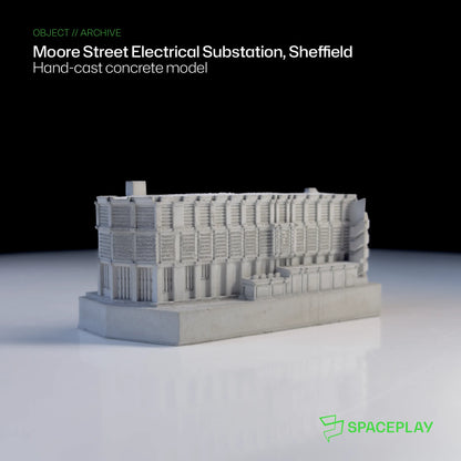 Moore Street Electrical Substation, Sheffield – Miniature Concrete Model