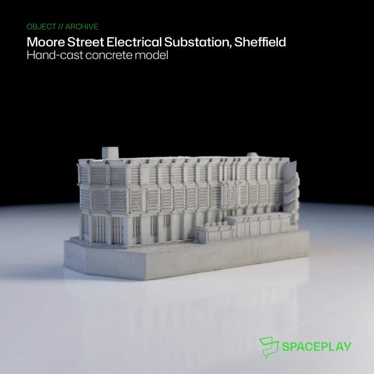 Moore Street Electrical Substation, Sheffield – Miniature Concrete Model
