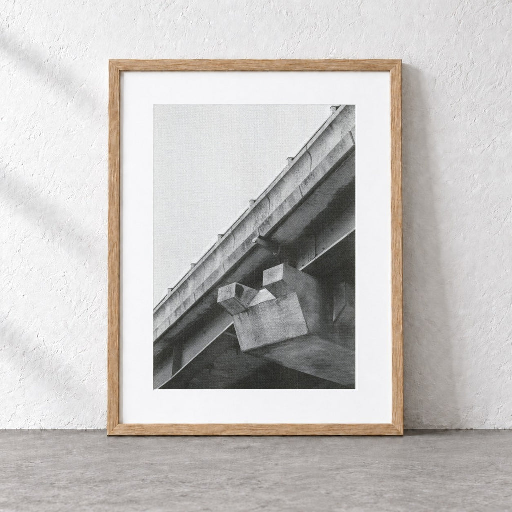 Spaghetti Junction Risograph Print — Beam Detail