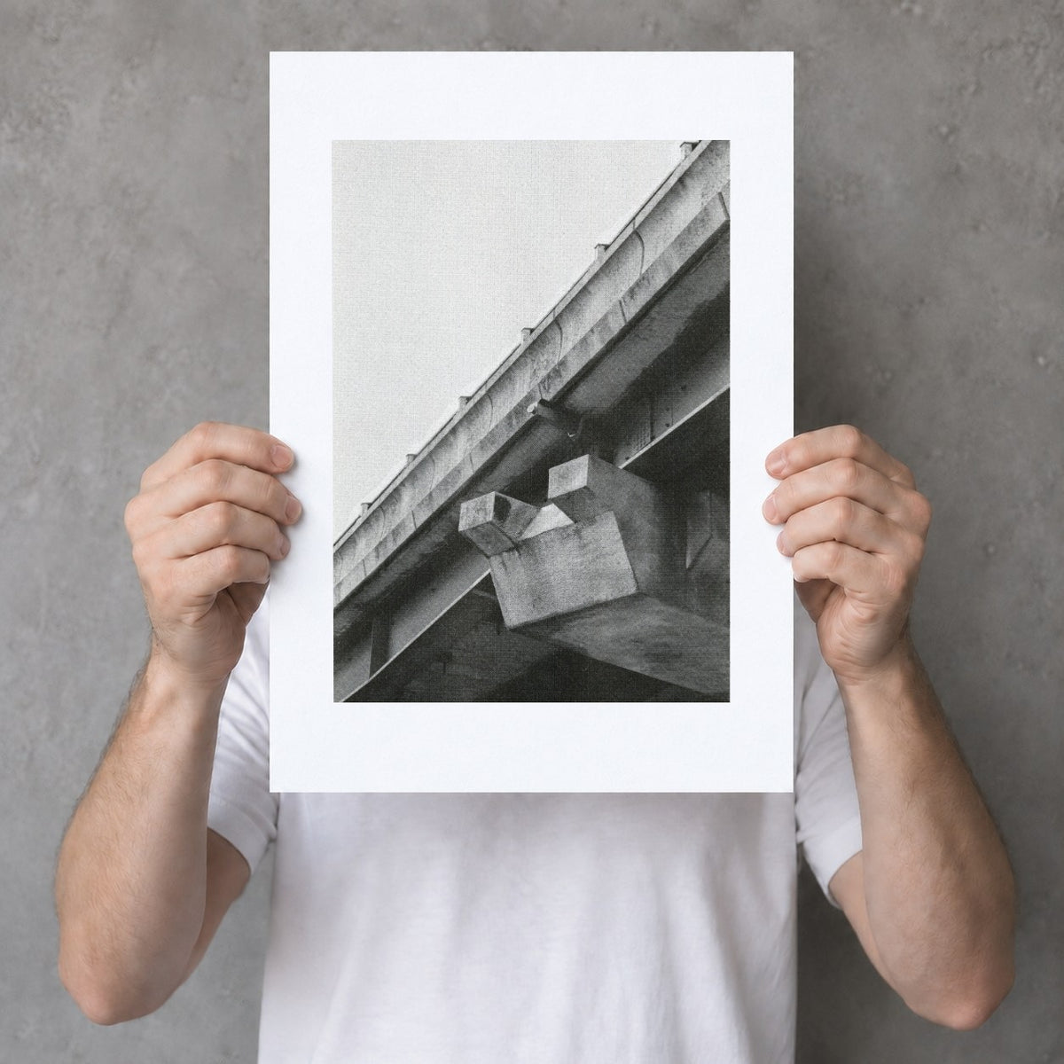 Spaghetti Junction Risograph Print — Beam Detail