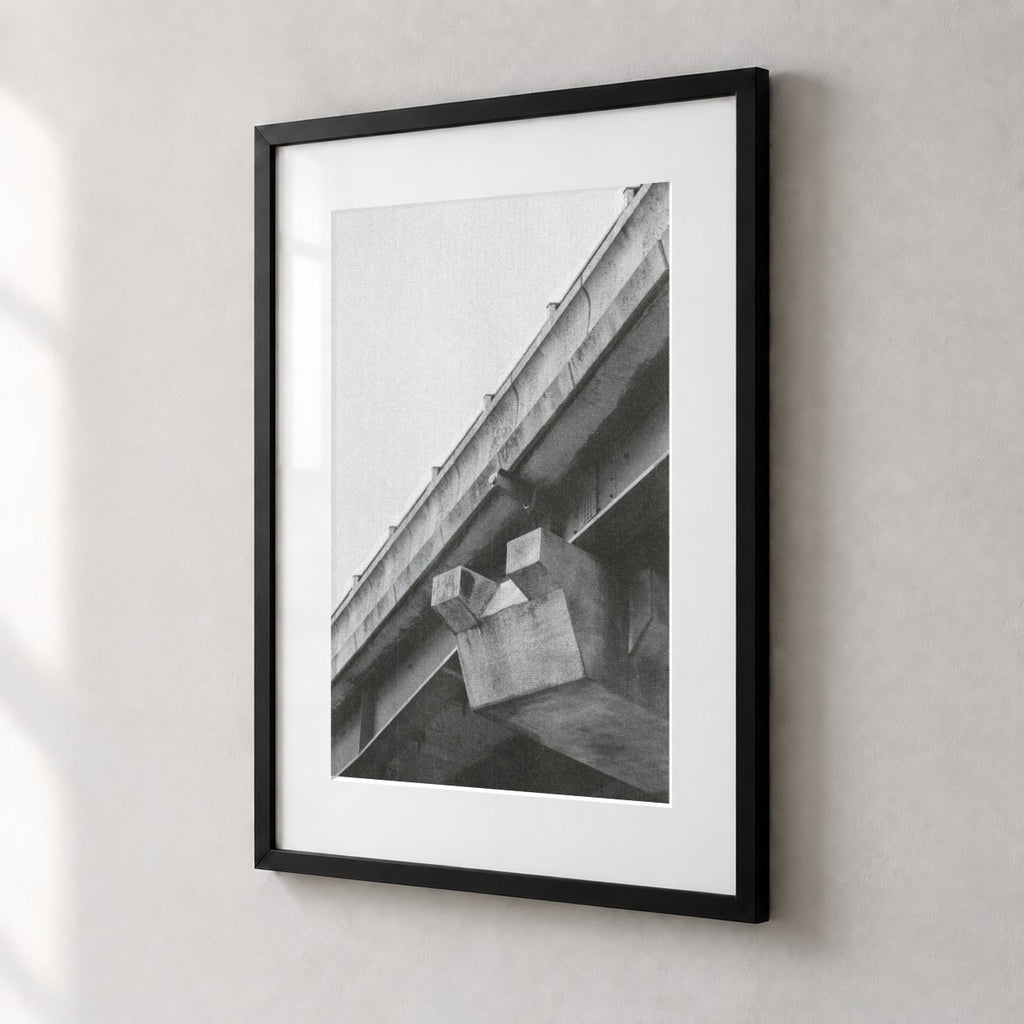 Spaghetti Junction Risograph Print — Beam Detail