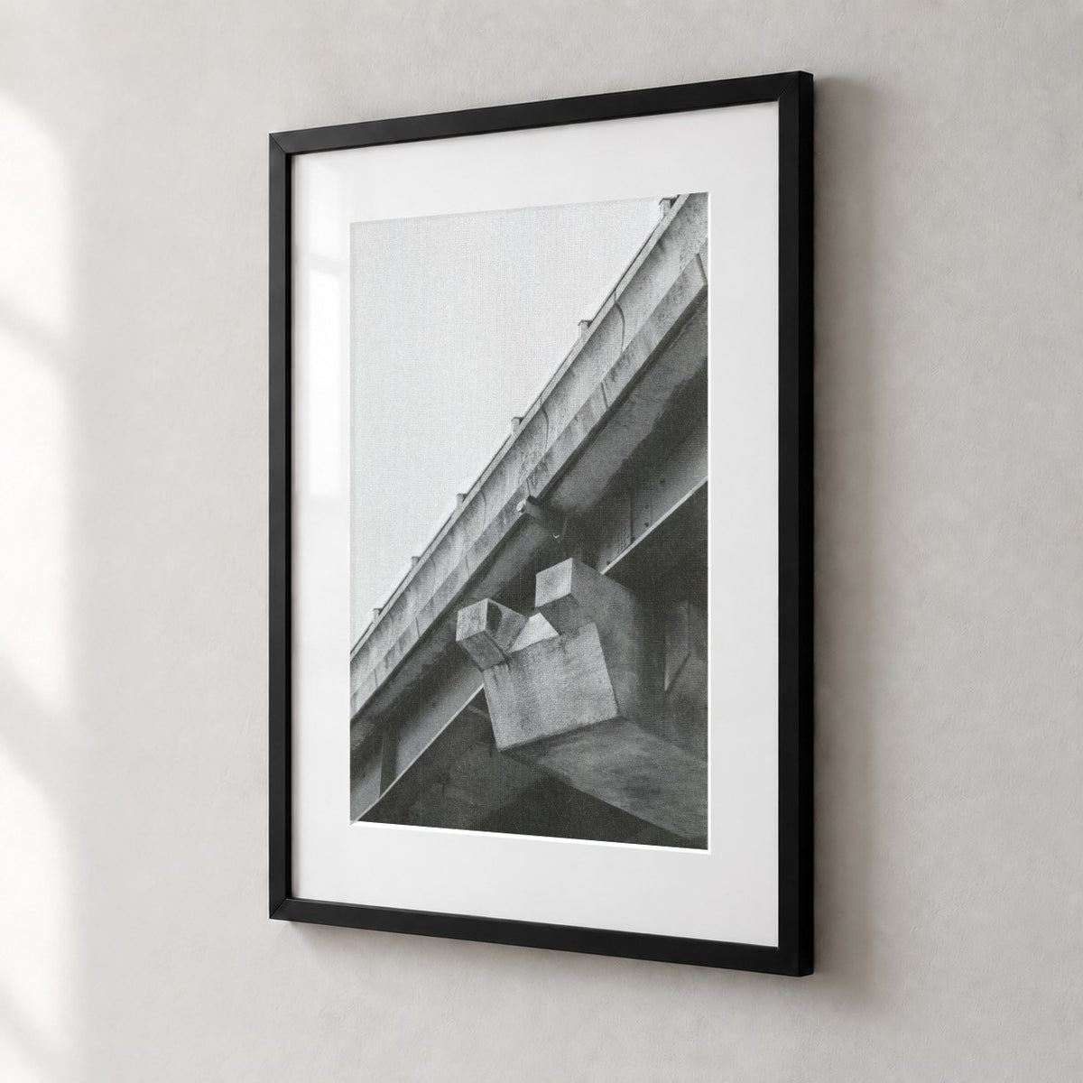 Spaghetti Junction Risograph Print — Beam Detail