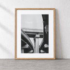Spaghetti Junction Risograph Print — Caught in the Middle