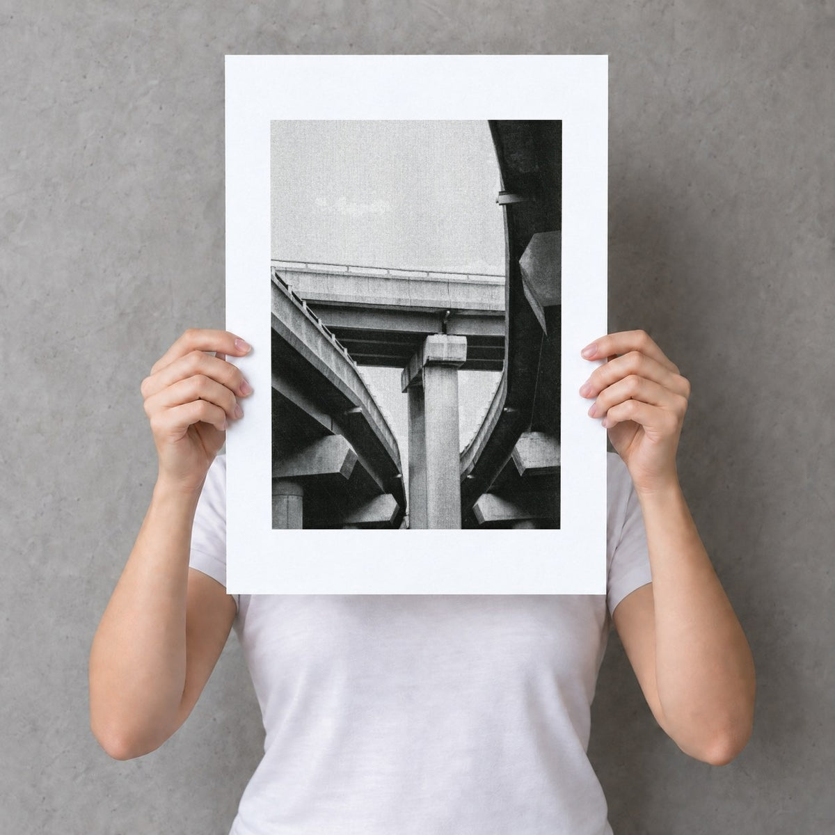 Spaghetti Junction Risograph Print — Caught in the Middle