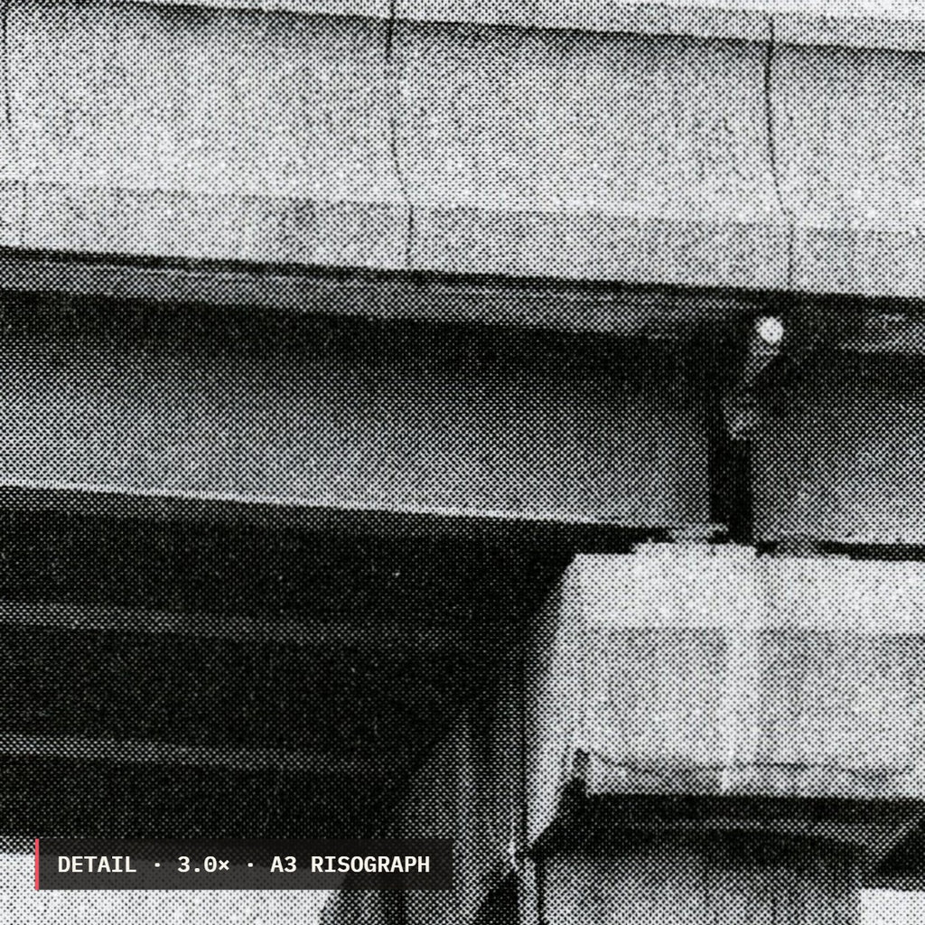 Spaghetti Junction Risograph Print — Caught in the Middle