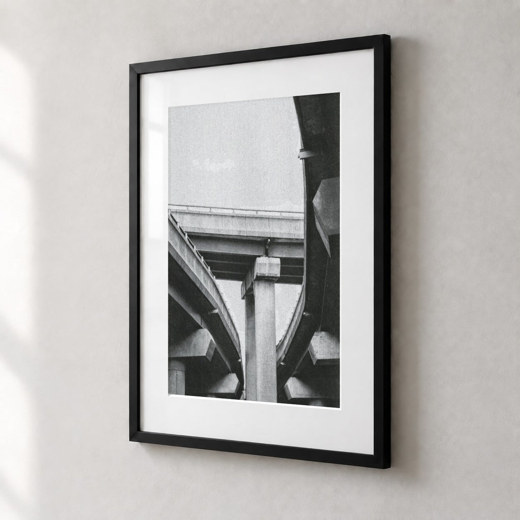 Spaghetti Junction Risograph Print — Caught in the Middle