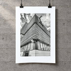 New Street Signal Box Risograph Print  — Corner Look-Up