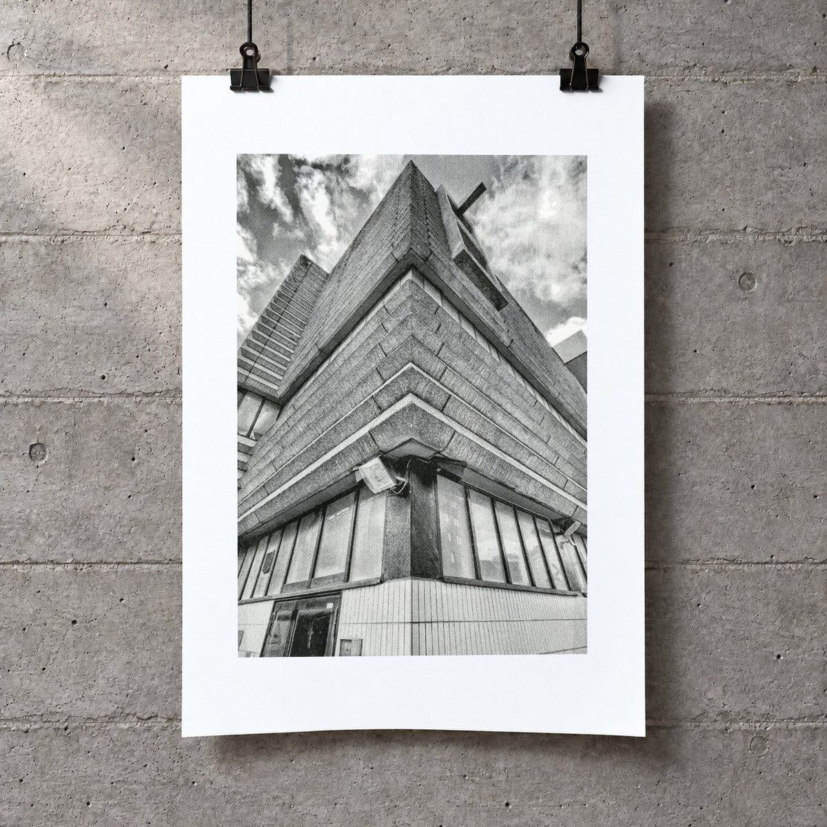 New Street Signal Box Risograph Print  — Corner Look-Up