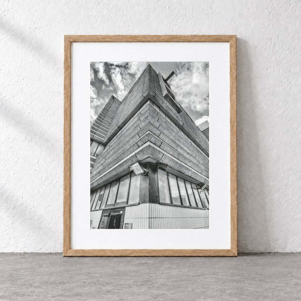New Street Signal Box Risograph Print  — Corner Look-Up