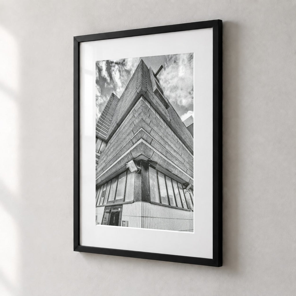New Street Signal Box Risograph Print  — Corner Look-Up