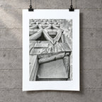 Welbeck Street Car Park Risograph Print — Corner Look-Up
