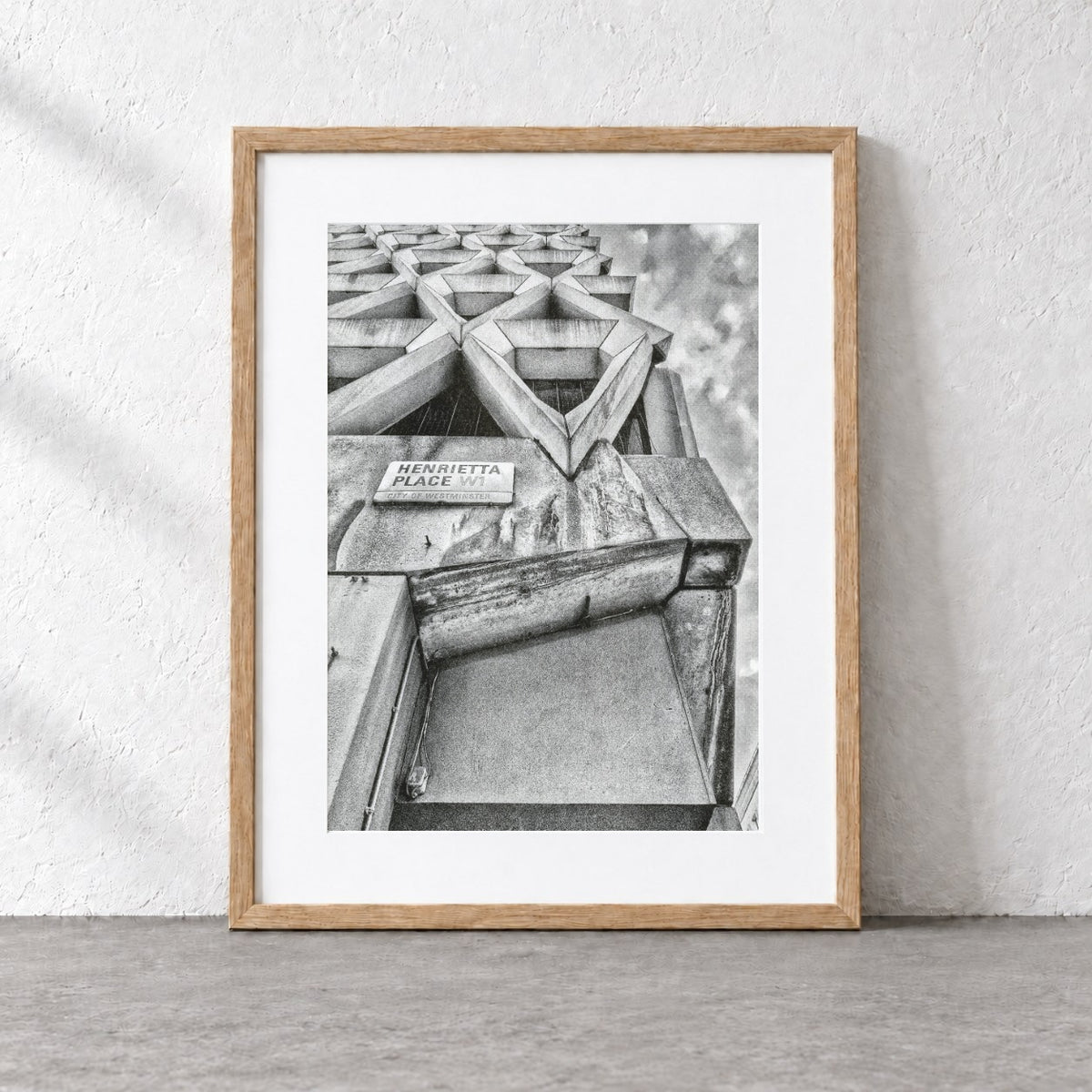 Welbeck Street Car Park Risograph Print — Corner Look-Up