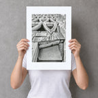 Welbeck Street Car Park Risograph Print — Corner Look-Up