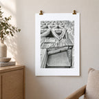 Welbeck Street Car Park Risograph Print — Corner Look-Up