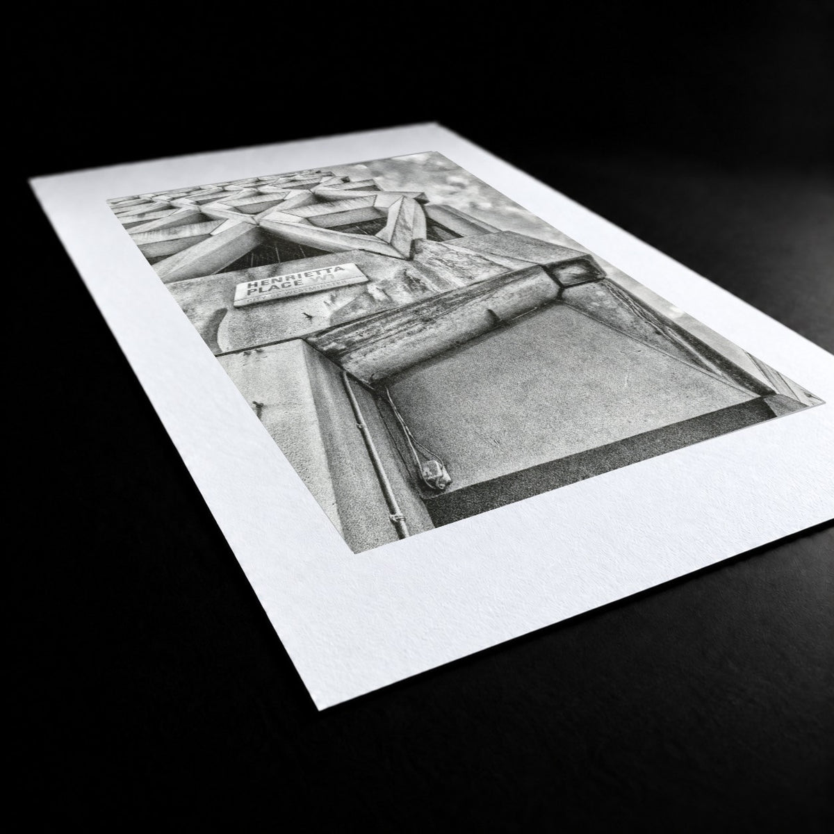 Welbeck Street Car Park Risograph Print — Corner Look-Up