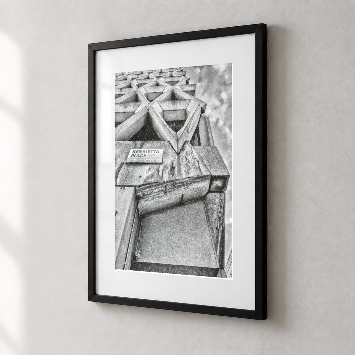 Welbeck Street Car Park Risograph Print — Corner Look-Up