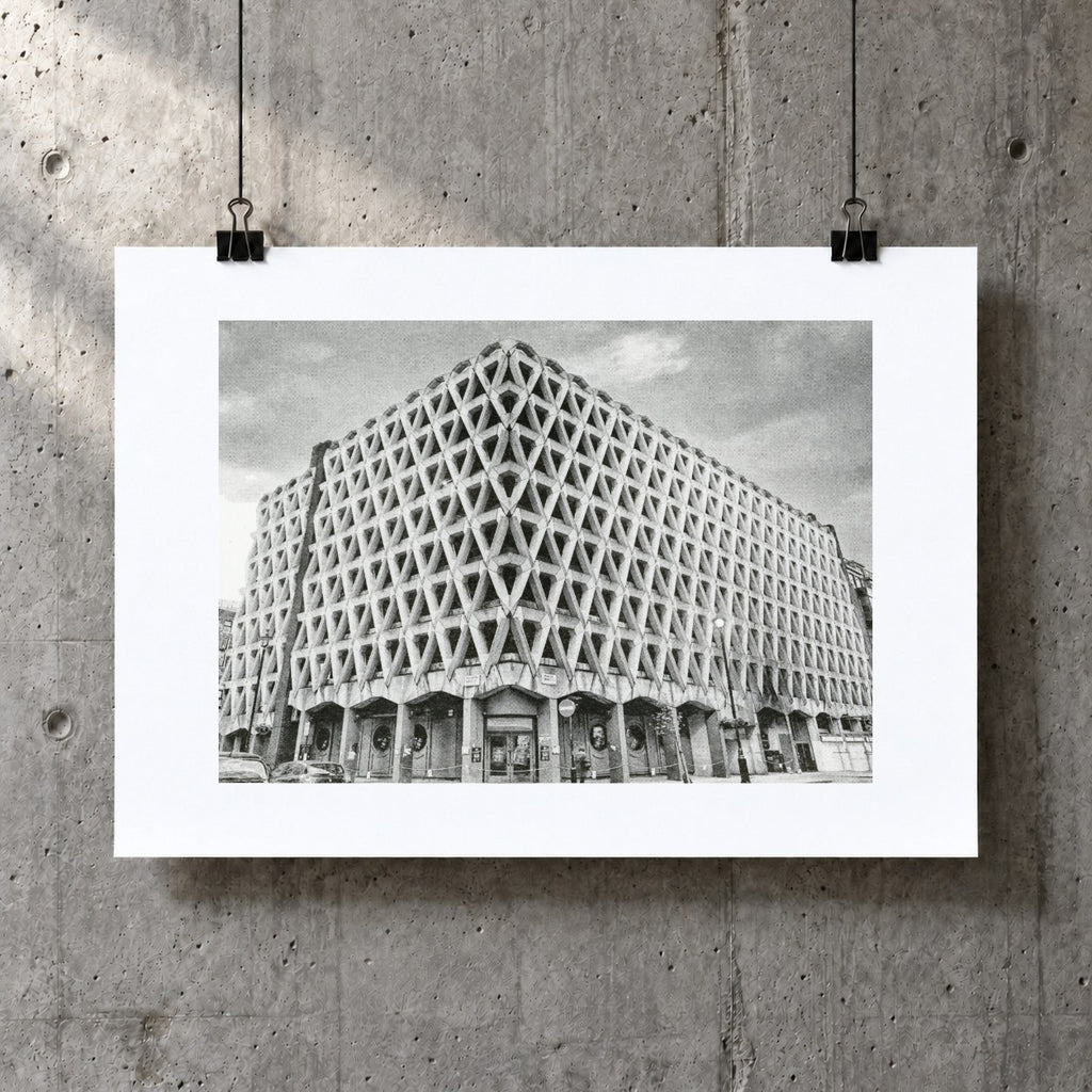 Welbeck Street Car Park Risograph Print — Street View