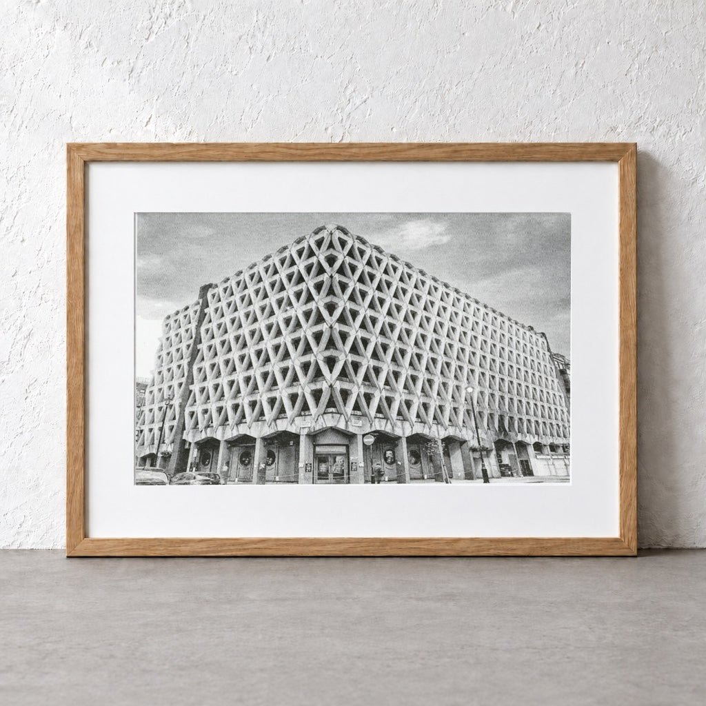 Welbeck Street Car Park Risograph Print — Street View